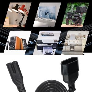 EU 2Pin Female to C7 Power Cord 6ft 10A 250V