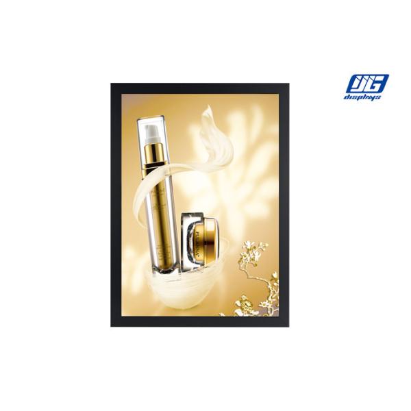 Quality Black Painted Slimline Snap Poster Frames Rectangle Four Sided Opening wholesale