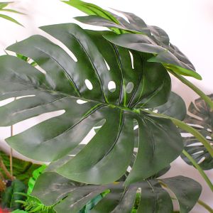 No Caring Artificial Landscape Trees With Lily Bamboo Monstera Small Plants