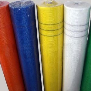 50m C Glass Square Fiberglass Mesh Roll 4*4mm Aperture for Waterproof Cutting