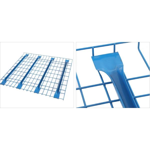 B33 Warehouse Standard Size Flare Waterfall Welded Galvanized Steel Metal Storage Wire Mesh Decking for Pallet Racking