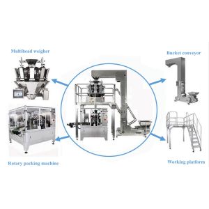 300g 500g Flat Pouch Cashew Nuts Packing Machine Multi Function