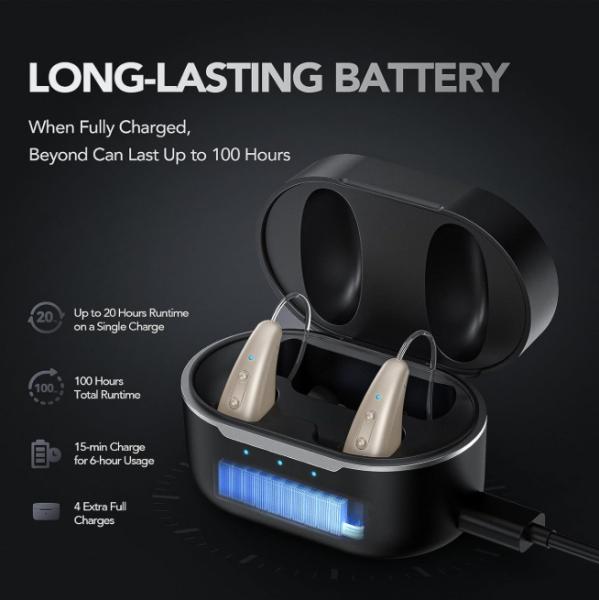 Quality Power Source Rechargeable Lithium-ion Polymer Battery OTC Hearing Aids Only 2.6g for Moderate To Severe Hearing Loss wholesale