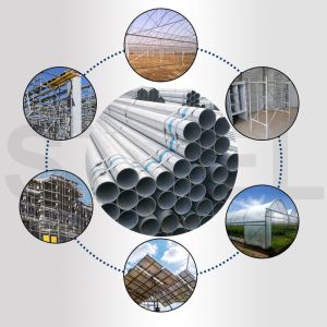 China EMT Pipe Hot Dip Galvanized Mild Steel Welded Pipes ASTM DN350 DN50 1 inch 1.5 inch For Construction GI Steel Pipe on sale
