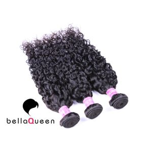 Pure Color 6a Remy Hair Bouncy Curl Human Hair Weaving , Long Lasting