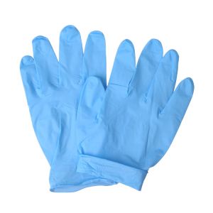 S XXL Exam Blue Nitrile Disposable Gloves ASTM6319 EN420 EN455