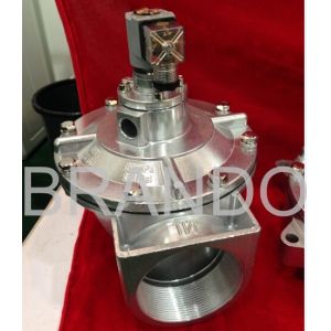 Double Diaphragm Right Angle Electromagnetic Pulse Valve 2 1/2" Connecting Port