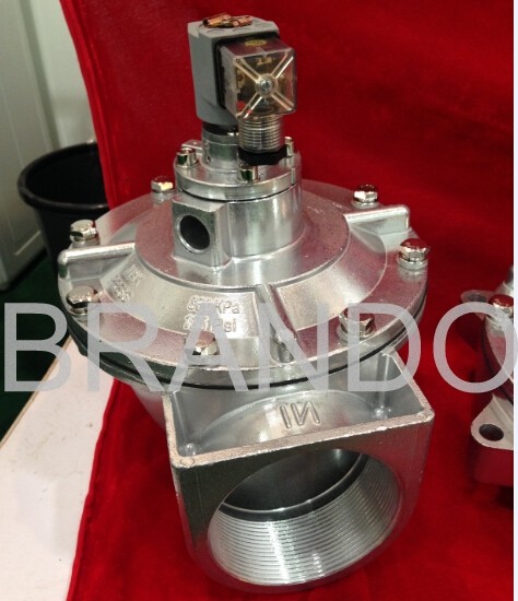 Quality Double Diaphragm Right Angle Electromagnetic Pulse Valve 2 1/2" Connecting Port wholesale