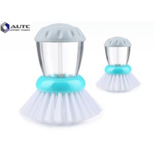 China Eco Friendly Dish Cleaning Brush With Plastic Anti - Skid Handle High Efficiency on sale