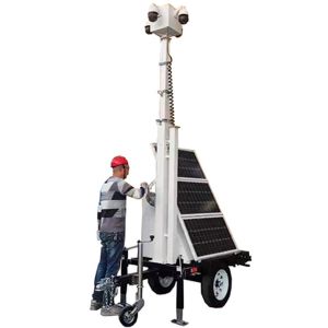 China Solar Surveillance Trailer With Anti-Theft Vandal-Resistant Design For Remote Area on sale