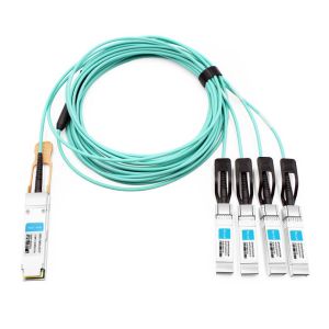 Cheap Juniper JNP-100G-4X25G-AOC25M Compatible 25m (82ft) 100G QSFP+ to Four 25G SFP28 Active Optical Breakout Cable for sale