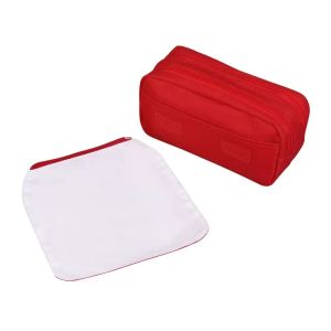 Double Layer Sublimation Pencil Case Blank DIY Custom Polyester Sublimation