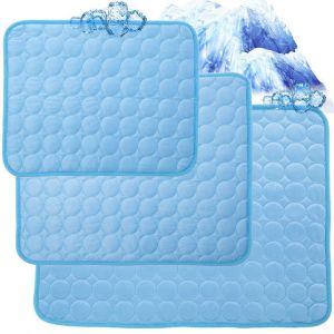 Summer Mat Cooling Ice Silk Pad Washable Pet Cooling Pad Folding Dog Cat Mat