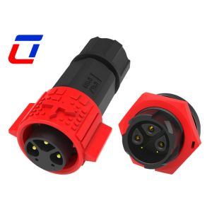 3+2 Pin 15A Waterproof Data Connector 300V M19 Plastic Circular Connectors