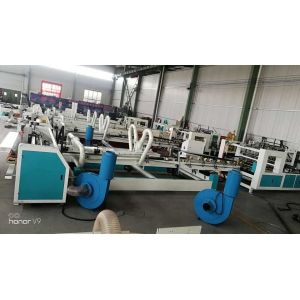 Full Automatically Corrugated Carton Folding And Gluing Machine Electric Driven