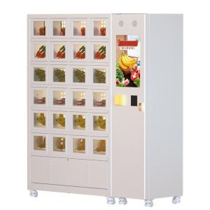Cooling Locker Vending Machine For Fresh Fruit Vegetables Meat Cakes Sushi