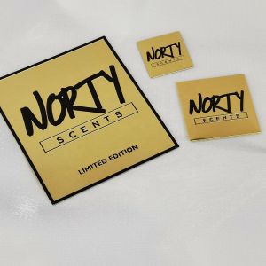 Custom Metal Notebook Perfume Nickel Label Transfer Embossed 3d Gold Metal Decal