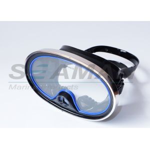 China Scuba Diving Classic spear fishing One-Window Silicone Purged Mask with metal frame on sale
