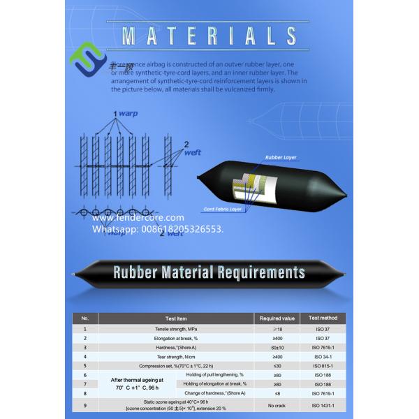 Floating Ship Rubber Airbag Marine Airbags For Ship Launching And Landing