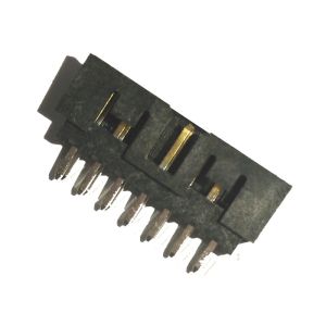 H=6.4 2.0 Pitch Box Header Connector Straight PBT Black Gold Flash ROHS