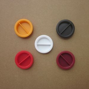 China Shenzhen material piggy bank , money bank diameter 3.5 cm ABS or HIPS lid toy parts on sale