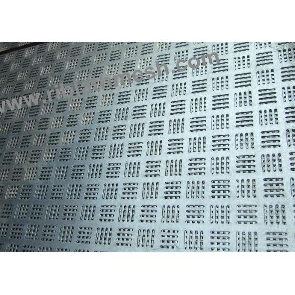 Quality 1m Width Rectangular Square Hole Perforated Metal Mesh 0.8mm Thickness wholesale