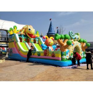 Commercial Playground Equipment Children' Inflatable Castle Fantasy Castle