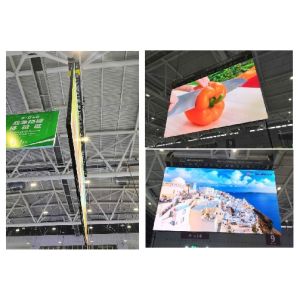 Two Sides Showing Indoor Fixed LED Screen P2.5 With Hanging Installation