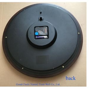 anti-clockwise round wall clocks/wooden wall clocks with backwards quartz