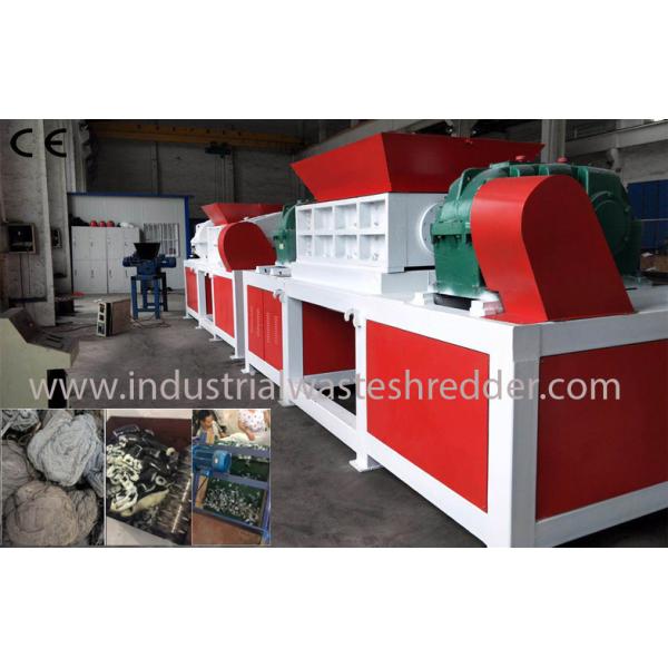 Quality Plastic Lump Industrial Waste Shredder Double Shaft Low Energy Consumption wholesale