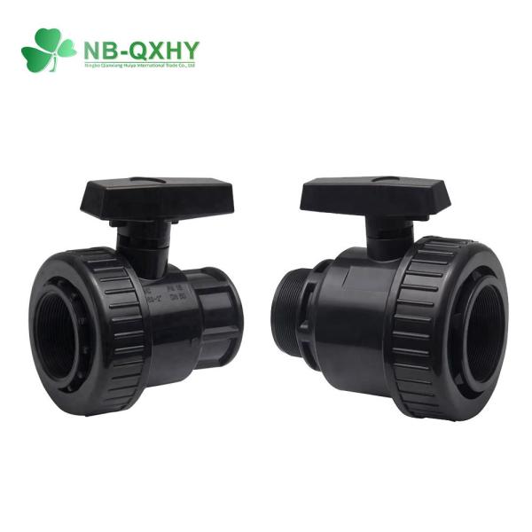 Quality PVC Single Union Ball Valve with Female Male Thread Request Sample Normal Temperature wholesale