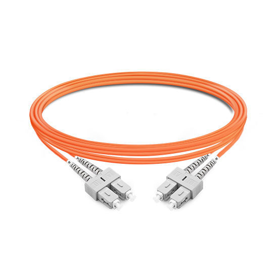 Quality 5m (16ft) Duplex OM2 Multimode SC UPC To SC UPC PVC (OFNR) Fiber Patch Cables wholesale