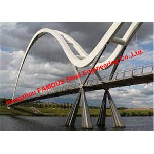 Tied Arch Steel Bridge Deck Construction With Bowstring Arch Girder