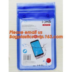 Custom printed phone accessories plastic pvc zipper bag, PVC Waterproof Phone