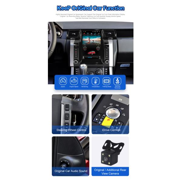 Viknav Car Radio For Range Rover Sport L320 (2005-2009) 12.1 Inch Android Auto Radio Vertical Screen Multimedia Player