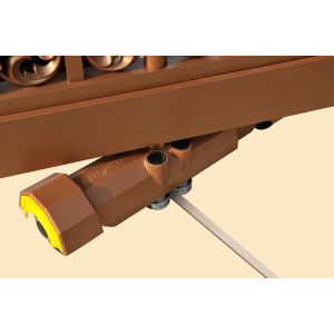 Trackless Aluminium Alloy Telescopic Sliding Gate With EMO Button