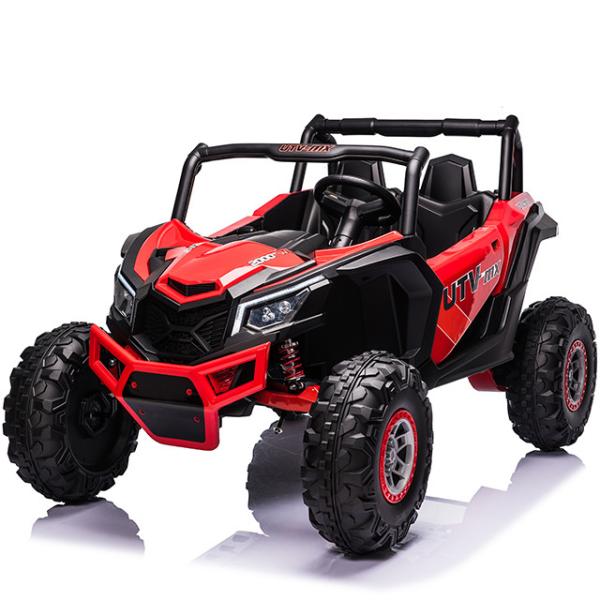 Quality PP Plastic 2 Seat 4 Wheel Light Music Kids UTV Ride On Car Toy with 12V10AH Battery wholesale