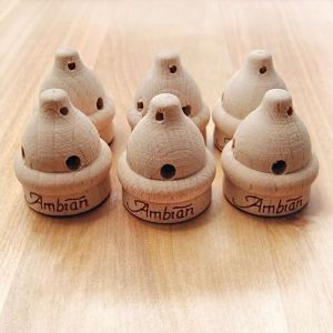 Perfume Aromatherapy Beech Wood Cap Automobile Perfume Bottle Cap 12mm Thread