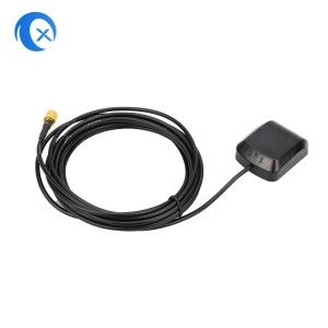 Cheap Magnetic Mount External Active GPS Antenna 26dBi With RG174 Cable for sale