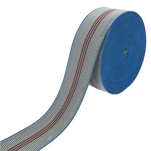 High quality Sofa Elastic Webbing 50mm Blue color made by good rubber