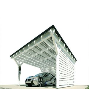Galvanized Anodized Surface SS304 PV Solar Carport Structures