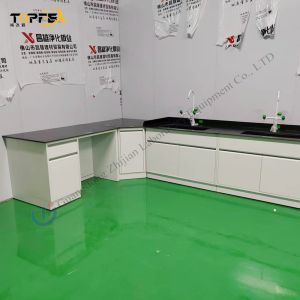 Blue Ceramic Table Top Lab Wall Bench for Testing Function and Efficiency