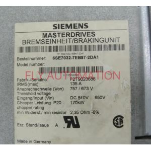 Sinamics Simovert Masterdrives Braking Unit 6SE7032-7EB87-2DA1 SIEMENS
