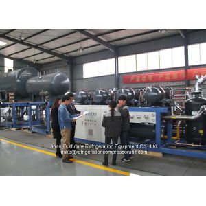 R22 Hanbell Glyco Water Cooled Screw Chiller For Cold Chain Logistic