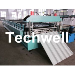 Automatical Color Steel Roof Roll Forming Machine with PANASONIC PLC Control