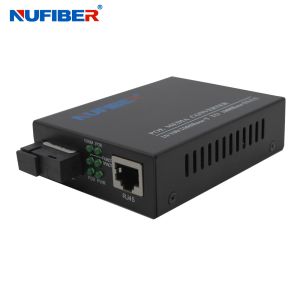 IPC POE Fiber Media Converter Gigabit Fiber to RJ45 Simplex SM 1310nm 1550nm