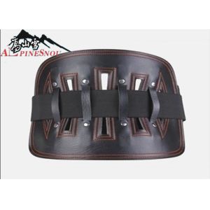 Leather Waist Support Belt Curved Steel Plate Waist support Belt