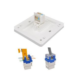 110-240V CAT5 CAT6 CAT7 Sockets Multi Function Wall Plate Switch White/Black
