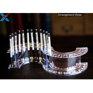Silkscreen Logol Small Acrylic Display Stands Acrylic Pencil Holder 200 * 100 *