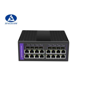 China Gigabit Industrial Poe Switches 16x10/100/1000Base T 8x1000Base X SFP 16xPoE on sale